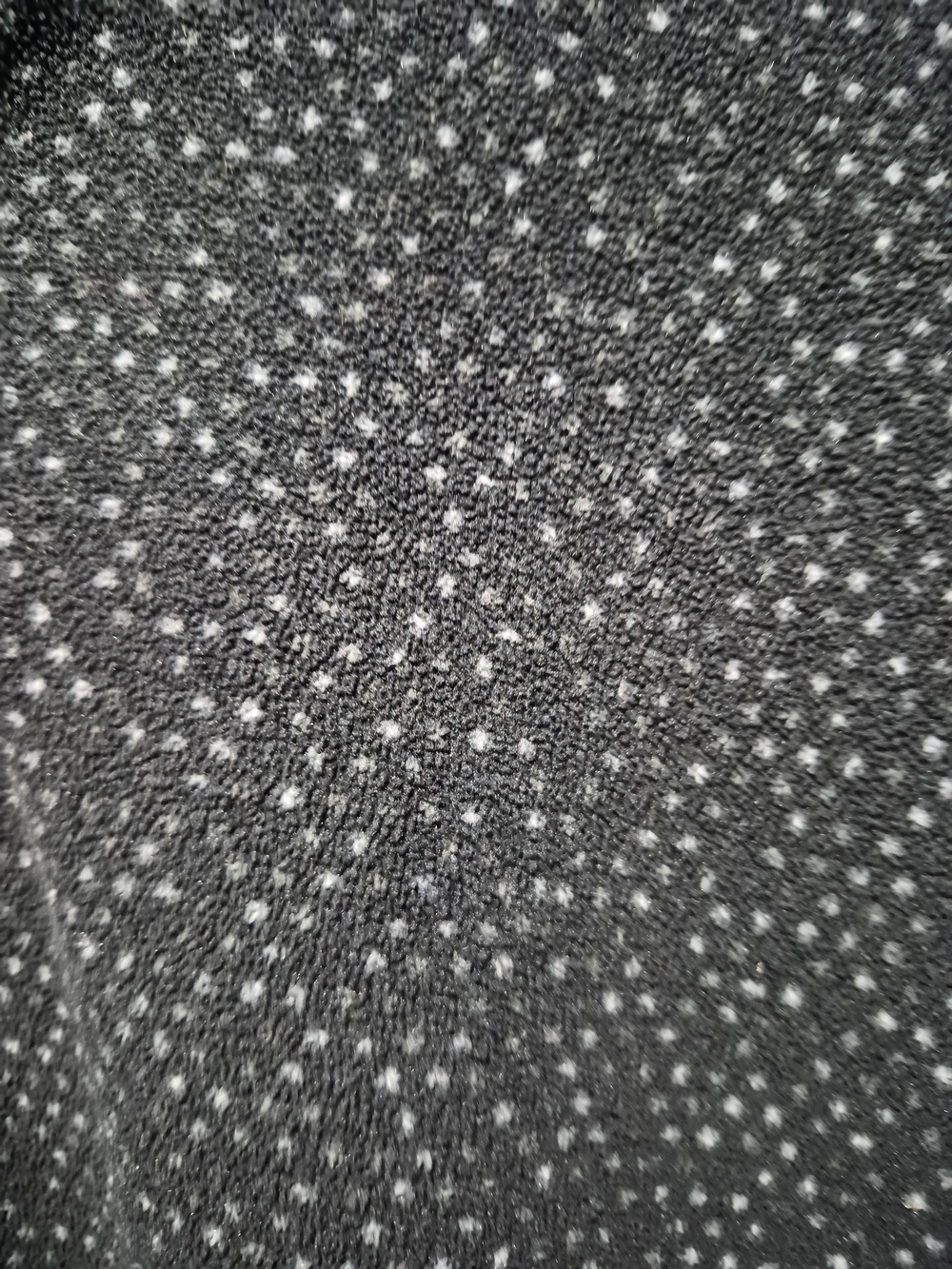 Columbia Charcoal Black Gray White Dot Half-Zip Fleece Pullover Size Large - Picture 4 of 6